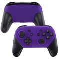 thumbnail image 1 of eXtremeRate Purple Faceplate and Backplate for Nintendo Switch Pro Controller, Soft Touch DIY Replacement Shell Housing, 1 of 5