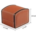 thumbnail image 3 of Caja de cuero para relojes, caja para relojes, caja para relojes a prueba de golpes, vitrina, cofre o caja de almacenamiento para entusiastas de los relojes, 3 of 5