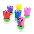 thumbnail image 2 of Birthday Romantic Musical Blossom  Flower Rotating Birthday Candle Double Layer Rotating Candle, 2 of 6