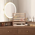 thumbnail image 4 of 210 Holes Earring Holder 5-tier Wood Earring Display Stands Assembled Jewelry Tower Earring Organizer Holder Ear Stud Holder for Stud Earring Bracelet Necklace Ring Selling Retail, 4 of 9