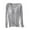 Gray, variant on fatyb Womens Modal Padded T-Shirts Long Sleeve Pajama Tops Built-In Bras Soft Workout Tops for Women