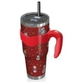 thumbnail image 2 of 40oz Tumbler,Red Christmas Snowman Pattern Insulated Tumblers with Removable Handle,Stainless Steel Double Vacuum Coffee Tumbler Cup with Straw for Home,Office,Travel,Party, 2 of 5