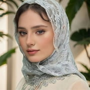 Aellinatey Traditional Tassels Lace Head Scarf Women Headwrap Catholic Chapel Bridal Veils