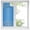 Blue, variant on Modern Blue Window Privacy Film, Abstract Diamond Luxury Gradient Static Cling UV Sun Blocking Heat Control Window Tint Day and Night, Non-Adhesive One Way Windows Privacy Cover 19.6''x39.3''