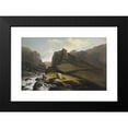 thumbnail image 2 of Caspar Wolf 18x13 Black Modern Framed Museum Art Print Titled - The Old and the New Gotthard Road Above Hospental (1774-77), 2 of 5