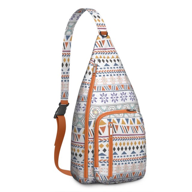 Écharpe Bohème Classique - Sac à Bandoulière Réglable avec Motifs Tribaux Folk