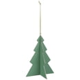 thumbnail image 3 of Northlight 3D Glittered Tree Christmas Ornament - 5.25" - Green, 3 of 4