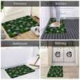 thumbnail image 5 of Sikiie Tropical Leaves1 Print Flannel Anti-slip Floor Mat 16x24in, Thickened Dustproof Entrance Door Mat Floor Mat for Kitchen, Bathroom, Laundry Room, 5 of 7