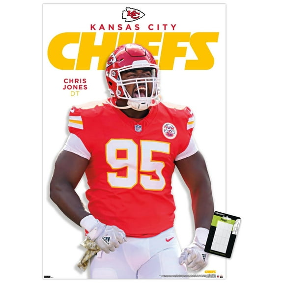 NFL Kansas City Chiefs - Chris Jones Feature Series 25 Wall Poster, 22.375" x 34"