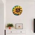 thumbnail image 4 of 12 Inch Wall Clock Battery Operated Silent Clock Decorative for Office, Kitchen, Outdoor, Living Room，Flowers and Butterflies Beautiful Drawing, 4 of 4