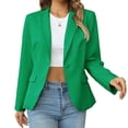 thumbnail image 2 of Womens Casual Blazers Long Sleeve Lapel Button Slim Work Office Blazer Jacket, 2 of 8