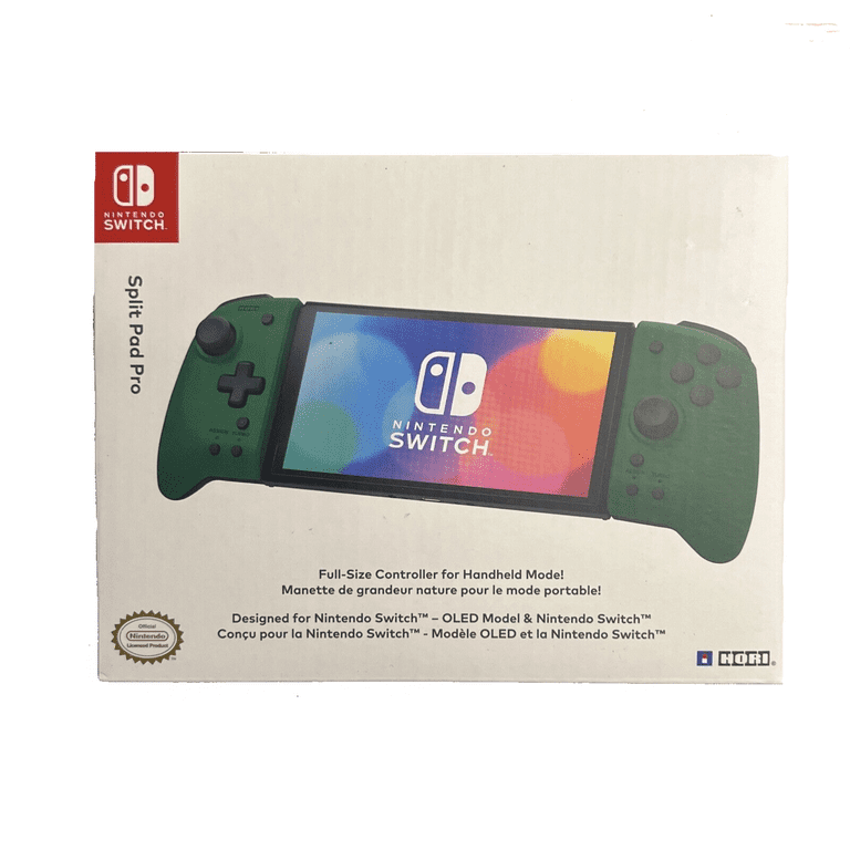 Nintendo Switch Split Pad Pro (Green) Ergonomic Controller for Handheld  Mode by HORI - Officially Licensed By Nintendo 