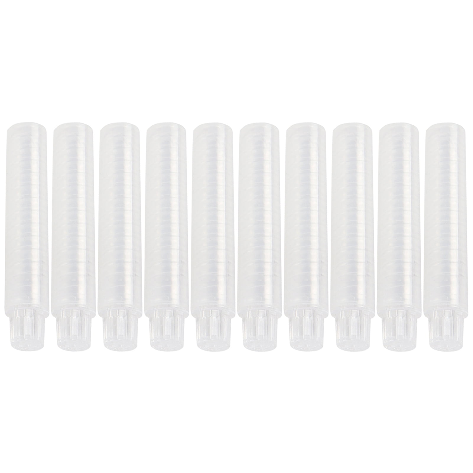 Opolski 10Pcs Waterproof Chalk Holder Transparent Eco-friendly PP Keep Fingers Clean Chalk Clutch Holder for Teacher