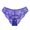 Blue, variant on Lolmot Women's Lace Underwear Plus size High Waisted Short Panties Sexy Sheer Hipster Cut Out Panty for Ladies