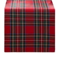 thumbnail image 2 of Elrene Home Fashions Stowe Tartan Holiday Plaid Table Runner, Red, 13" x 90", 2 of 3