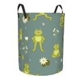 thumbnail image 2 of Gaeub Cute Yoga Frogs Dirty Clothes Storage Basket, Toy Storage Bin for Storing Clothing, Diapers, Toys - Small, 2 of 8
