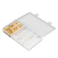 thumbnail image 4 of Brass Crimp Terminal Connector,  Electrical Conductivity Cold Pressed Terminal 600PCS Spade Brass  For Electrical, 4 of 8