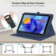 thumbnail image 6 of Fintie Universal Stand Cover for 9" 10" 10.1" - [Hands Free] Multi-Angle Viewing Case with Pocket for 9-10.9 inch TCL, ECOPAD, COOPERS CP10, FEONAL K118, TECLAST Tablet, Ocean Marble, 6 of 9