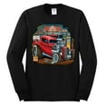 thumbnail image 2 of Wild Bobby, Vintage Hot Rod Old Garage Cars and Trucks Mens Long Sleeve Shirt, Black, Small, 2 of 3