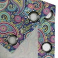 thumbnail image 4 of Ambesonne Paisley Grommet Curtain, Bohem Colorful, 50" x 72", Multicolor, 4 of 6