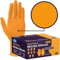 thumbnail image 6 of Inspire Heavy Duty Orange Nitrile Disposable Gloves | ULTRA 8 Mil Diamond Textured Grip | Industrial Mechanic Food (1000, XXL), 6 of 6