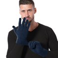 thumbnail image 1 of AWZXDE Mens Gloves Solid Color Winter Thickened Knitted Outdoor Warm Screen Snowman Embroidered, 1 of 5