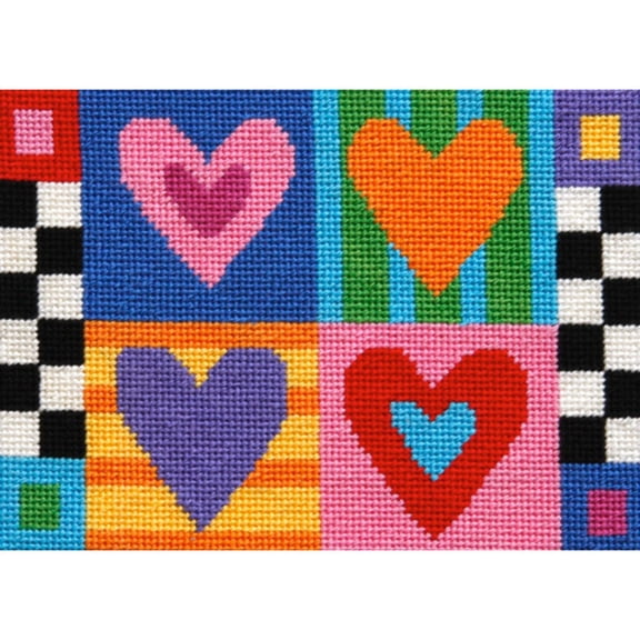 Hugs & Kisses Needlepoint Kit