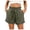 shorts 138#Army Green, variant on WAYUTE Shorts for Women Fashion Spring and Fall Solid Color High Waist Pocket Wide Leg Cargo Shorts Casual Loose Fit Summer Dailywear