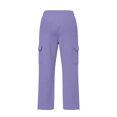 thumbnail image 5 of Nekdswn Boys Cargo Sweatpants 4‑15 Years Kids Fleece Lined Wide Leg Loose Pants Casual Elastic Drawstring Adjustable Cuff Trousers, 5 of 8