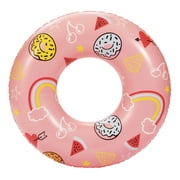 Bluescape Pink Sweets Inflatable Swim Tube Pool Float, for Kids, Age 9 & up, Unisex