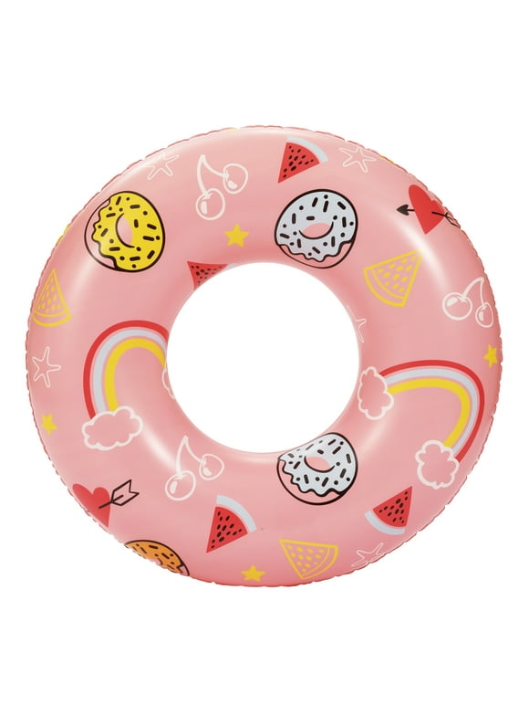 Bluescape Pink Sweets Inflatable Swim Tube Pool Float, for Kids, Age 9 & up, Unisex