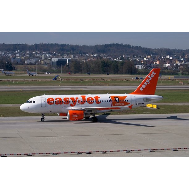 Airbus A319 Easyjet Airport Zurich Aircraft Inch By 30 Inch Laminated Poster With Bright Colors And Vivid Imagery Fits Perfectly In Many Attractive Frames Walmart Com Walmart Com