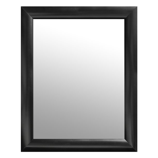 Americanflat Black Rectangular Modern Wall Mirror, 24x30 Inches