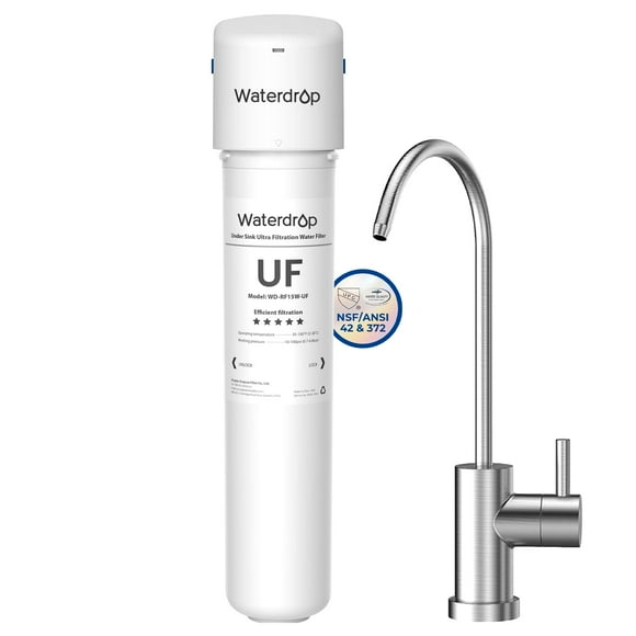 Filtro de agua Waterdrop 15UBW-UF para debajo del fregadero, 19 000 galones