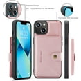 thumbnail image 6 of Case for iPhone 14 6.1 inch 2022, Detachable Magnetic Wallet Credit Card Cash Slot Case Cover Support Wireless Charging Functional Kickstand Compatible with iPhone 14 2022 (Pink), 6 of 15