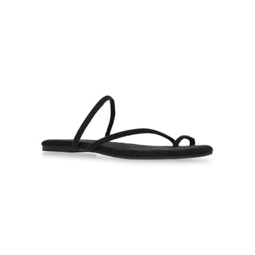 Time and Tru Women's Faux Suede Barely There Toe Loop Sandals