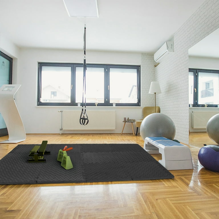 Home Gym Best Floor Exercise Mat Foam Tiles Barbell Pad Sivan Inch