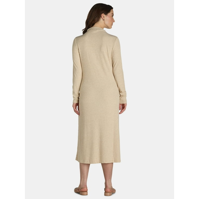 Soft Beige Knit Day Dress Soft Beige Knit Day Dress