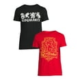 thumbnail image 2 of Harry Potter Men's & Big Mens Gryfinder & Hogwarts Graphic Tee Shirts, 2-Pack, Sizes S-5XL, 2 of 6
