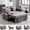 Gray, variant on VNT 3 in 1 Convertible Sleeper Sofa Bed with Charging Station, Pull Out Couch Bed with Adjustable Backrest for Living Room (Gray)