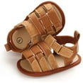 thumbnail image 4 of Isbasic Infant Baby Boys Girls Summer Beach Sandals Breathable Athletic Anti-slip Soft Sole Newborn First Walker Crib Shoes, 4 of 6