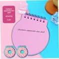 thumbnail image 2 of SURJDE Mini Spiral Notebook 2PCS Wirebound Notebooks Small Memo Pad Cute Donut Mini Pocket Notebook Flexible Binding Rings Mini Notepads PVC Cover Steno Pads B, 2 of 7