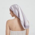 thumbnail image 4 of Gorro de dormir para el hogar, acondicionador para el cabello de seda morera 100% ajustable con encaje de tubo largo, gorro negro de 60 cm, 4 of 5