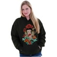 thumbnail image 3 of Betty Boop Love Horseshoe Tattoo Women Plus Size Hoodie Brisco Brands 2X, 3 of 4