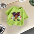 thumbnail image 4 of WEAIXIMIUNG 5 Filles Enfant Filles Mignon Mode Imprimé Col Rond Décontracté Ample Confortable T-Shirt à Manches Courtes Été T-Shirt Hauts, 4 of 4