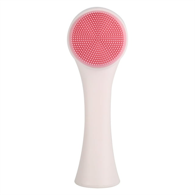 Manual Facial de Cepillo de Limpieza, Cepillo de Limpieza para el cuidado de la piel de Doble Cara, Cepillo de Limpieza Facial de Silicona, Cepillo de Lavado de Cara DoBle