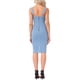 thumbnail image 3 of Vestido de mezclilla sin mangas con cremallera en el cuello y abertura lateral para mujer Inspire Chic, color azul claro, talla M, 3 of 6