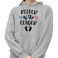 thumbnail image 2 of Keeper of the Gender Hoodie Sweatshirt Unisex Small Grey, 2 of 5