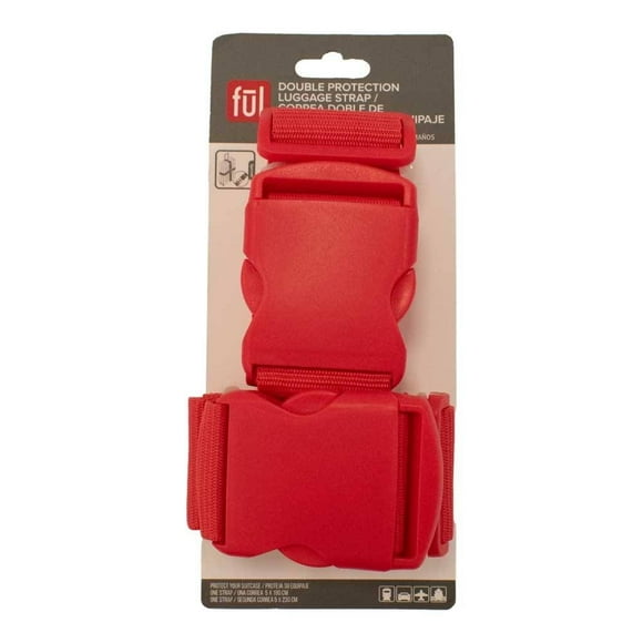 Correa para Equipaje Travel Smart Doble Protección Rojo 2 Piezas