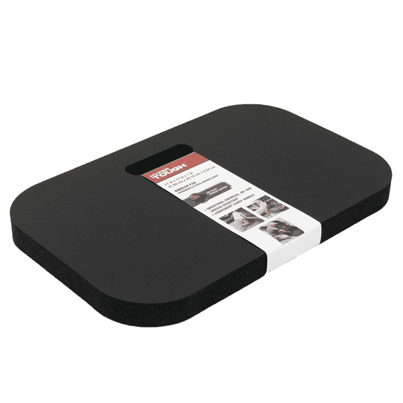 Hyper Tough Kneeling Pad 11"x17"x1", Black Premium Comfort Foam for Mechanical Work, Light Weight
